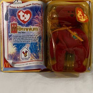 Millennium the Bear. Beanis Babys. New